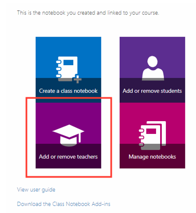 Image showing add or remove teachers option in LMS page