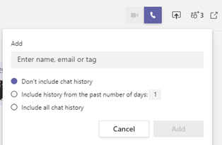 image showing chat history permissions